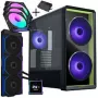 Lian Li LANCOOL 217 INF PC skriňa bundle + HydroShift II LCD-S 360TL AIO + 3x UNI FAN SL-INF 120 Reverse Blade ventilátor - čierna