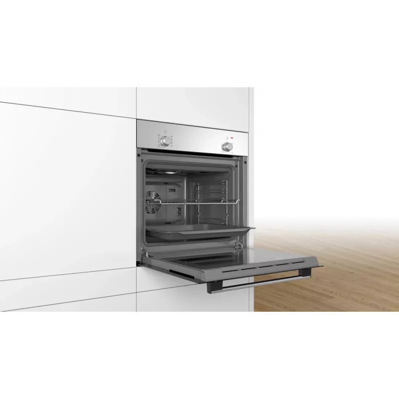BOSCH rúra na pečenie HBF010BR3S, šírka 60 cm, energetická trieda A, nerez