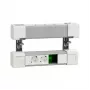 SCHNEIDER ELECTRIC UNICA SYSTEM+ STOLOVÉ ZARIADENIE 4XSCHUKO+USB A/C+RJ45 OPT, BIELA/SIVÁ