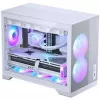 Phanteks XT M3 PC skriňa, Mini skriňa + D30 PWM Regular Airflow D-RGB ventilátor, balenie 3 ks, biela