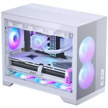 Phanteks XT M3 PC skriňa, Mini skriňa + D30 PWM Regular Airflow D-RGB ventilátor, balenie 3 ks, biela