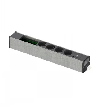 SCHNEIDER ELECTRIC UNICA SYSTEM+ MOD.UNIT 4XSCH+USBA/C+DATA ANTRA/GREY