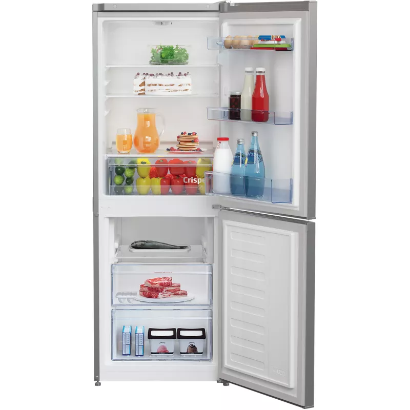 BEKO chladnička RCSA240K40SN, energetická trieda E, výška 153cm, inox
