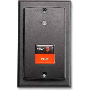 RF IDeas WAVE ID Plus SDK s iCLASS SE & Seos na povrch čierna USB čítačka