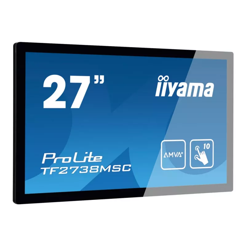 IIYAMA TF2738MSC-B2 A 27 palcov dotykový panel 1080p IPS 500cd 10 dotykových bodov CA VGA HDMIx1 DPx1 reproduktory 2x1W Open Frame čierna