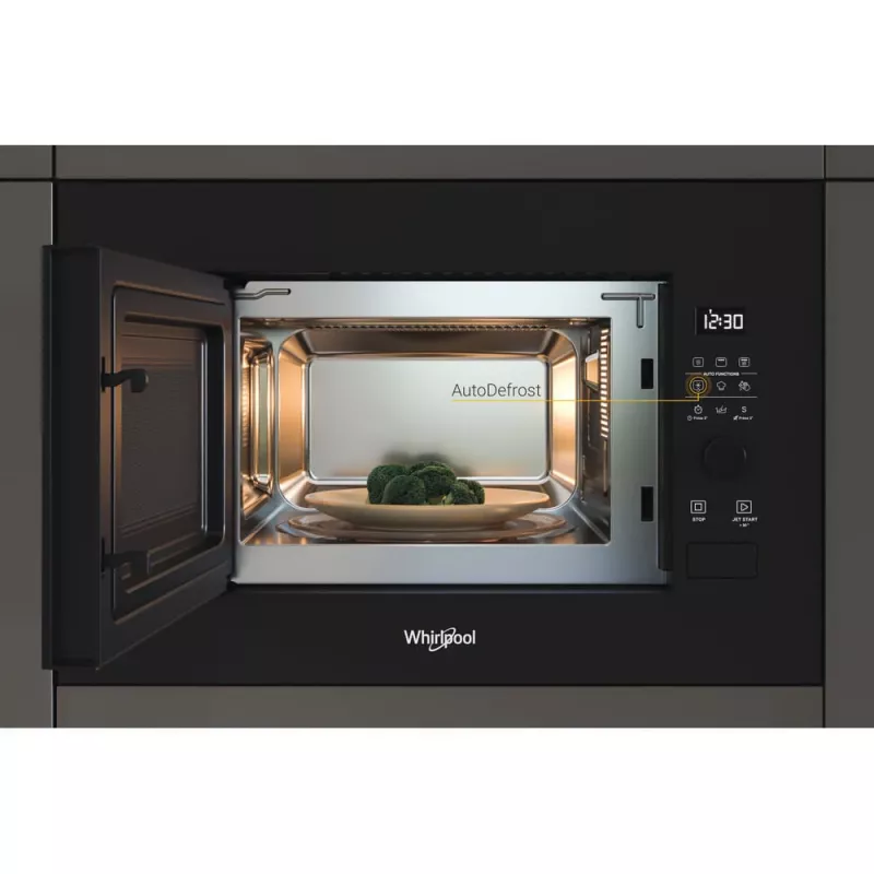 WHIRLPOOL Vstavaná mikrovlnná rúra WMF200G NB, 20L, čierna