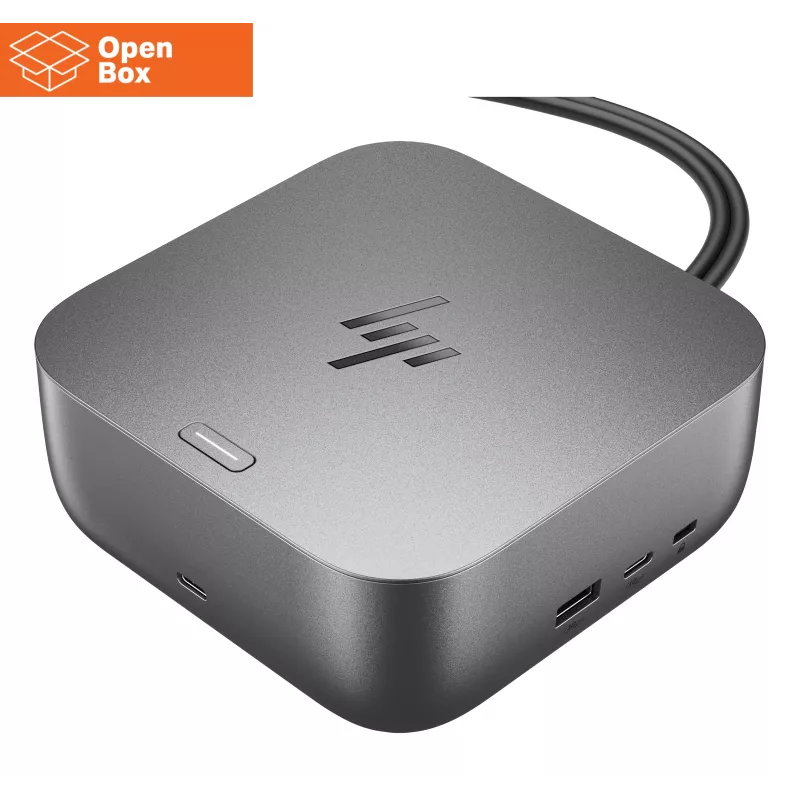 HP Thunderbolt 4 Ultra Dock - OPENBOX - G6 280W s combo káblom - 5x USB-A, 2x USB-C, 1x USB-C Thunderbolt 4, 2x DisplayPort, 1x HDMI, 1x RJ-45, Meteor Silver, 3 roky
