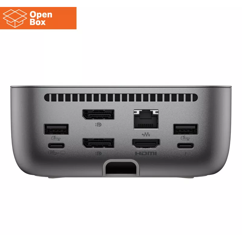 HP Thunderbolt 4 Ultra Dock - OPENBOX - G6 280W s combo káblom - 5x USB-A, 2x USB-C, 1x USB-C Thunderbolt 4, 2x DisplayPort, 1x HDMI, 1x RJ-45, Meteor Silver, 3 roky