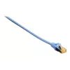 DIGITUS Patch kábel - CAT6a - S/FTP - ochrana jazýčka - Cu - 1 m - modrá