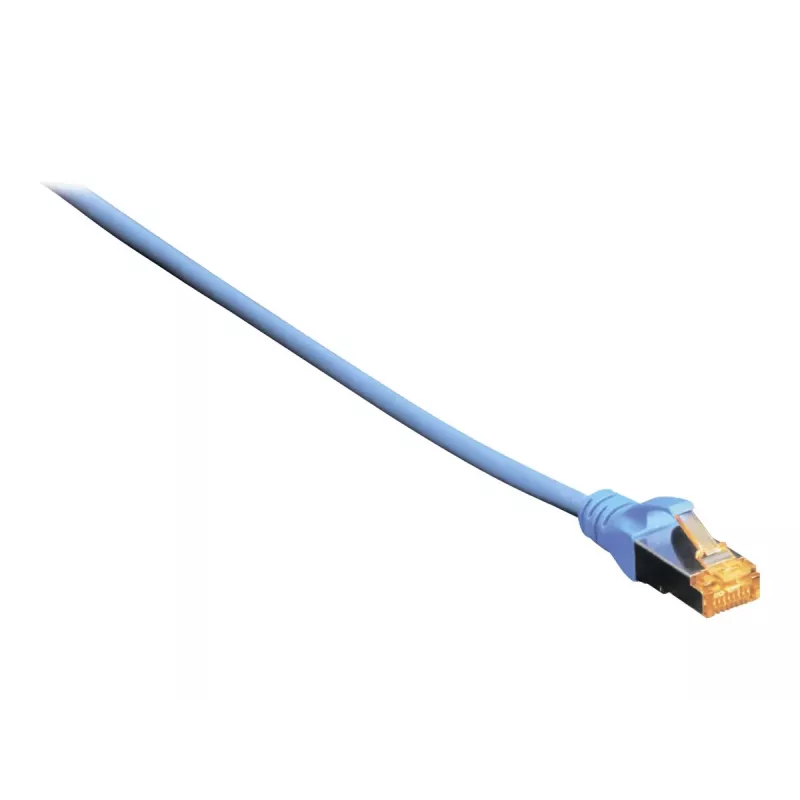 DIGITUS Patch kábel - CAT6a - S/FTP - ochrana jazýčka - Cu - 1 m - modrá
