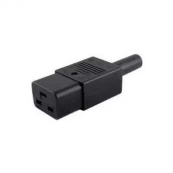Microconnect C19PLUG sieťový kábel, čierny, C19 konektor samica