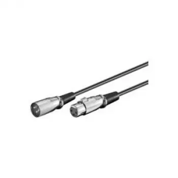 Microconnect XLRMF2 audio kábel 2 m XLR (3-pólový) čierny
