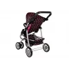 2-in-1 kočík s prenosnou taškou čierno-ružový 7706 Lean Toys