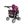 2-in-1 kočík s prenosnou taškou čierno-ružový 7706 Lean Toys