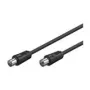 Wentronic Goobay 11563 anténny kábel IEC samec/samica, 7,5 m, čierny