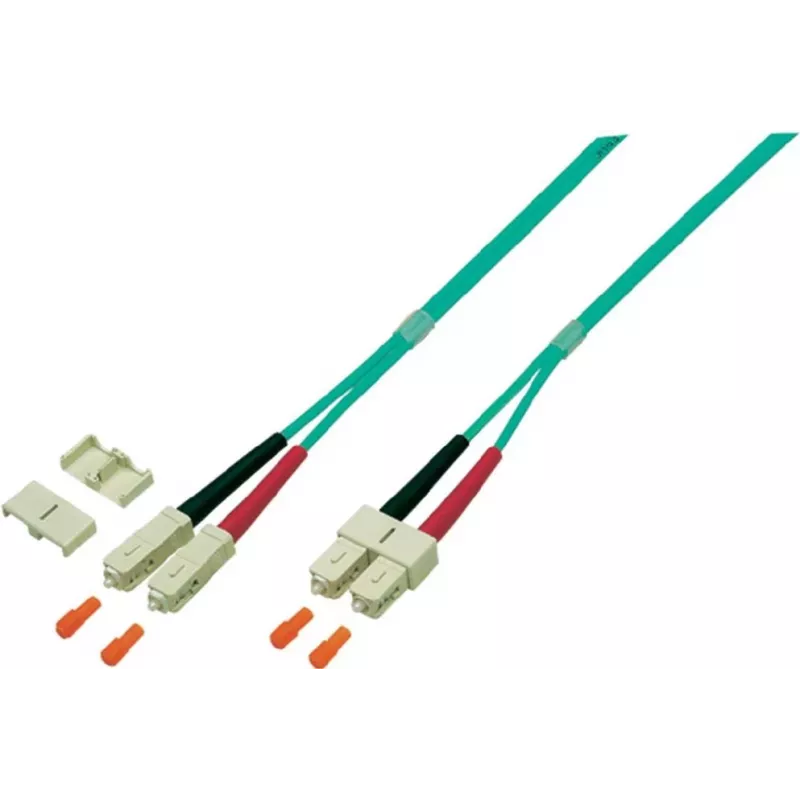 EFB Elektronik O0318.7,5 Duplexný SC-SC OM4 optický patch kábel, 7,5 m, fialový