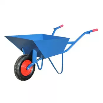 AWTOOLS AW00032 záhradný vozík / fúrik - nosnosť 200 kg, 100 l, pozinkovaná oceľová vaňa, vzduchové pneumatiky