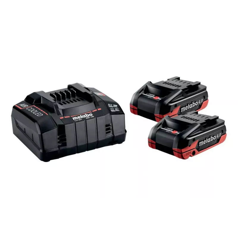 METABO 18V 4.0Ah LiHD Xtreme batéria 2 kusy + ASC 290 nabíjačka