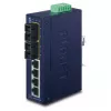 PLANET ISW-621TS15 priemyselný nemanažovaný L2 Fast Ethernet switch so 4x 10/100 + 2x 100Base-FX SC Multi-Mode, montáž na DIN lištu/stenu, -40 až 75 °C