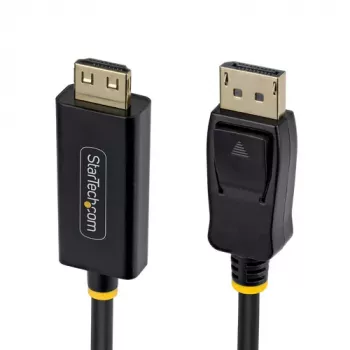 StarTech.com 4,5 m DisplayPort na HDMI adaptérový kábel s uchopovacími konektormi, 4K 60Hz HDR, čierny