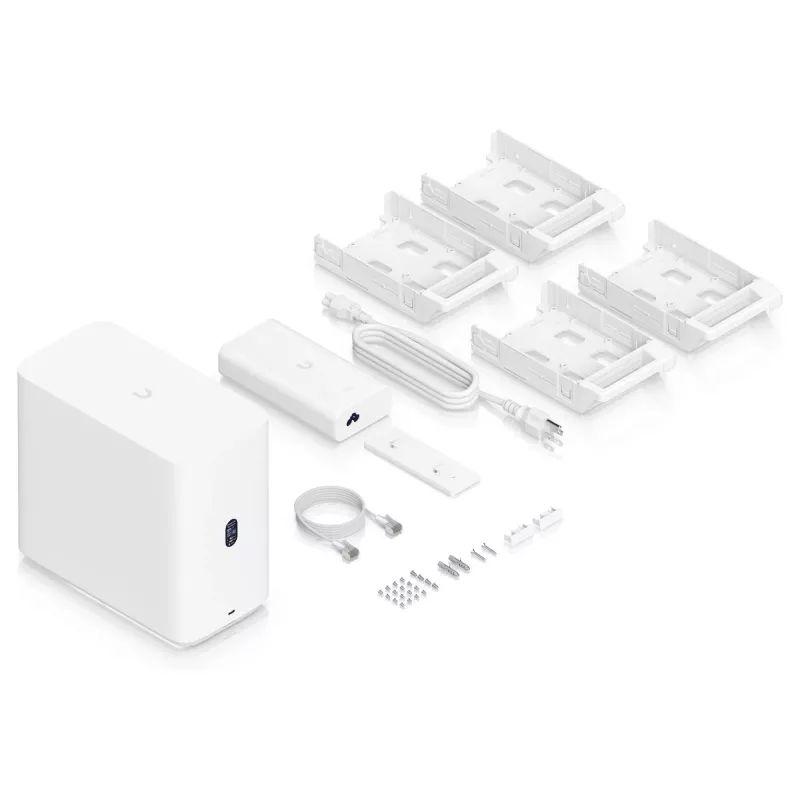 Ubiquiti UNAS-4-W 4-pozičný NAS server, Biely, 4GB RAM, 1x 2.5GbE, 1x rozšírenie USB-C