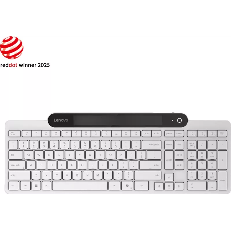 Lenovo Bluetooth klávesnica so samonabíjacou funkciou (Cloud Grey) GY41R69590