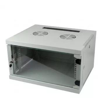 ALLNET 19 palcový nástenný rozvádzač 4U 1-dielny 594x541mm svetlosivá séria SMQ