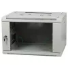 ALLNET 19 palcový nástenný rozvádzač 15U 1-dielny hĺbka 600mm svetlosivá Flat Pack séria SMA