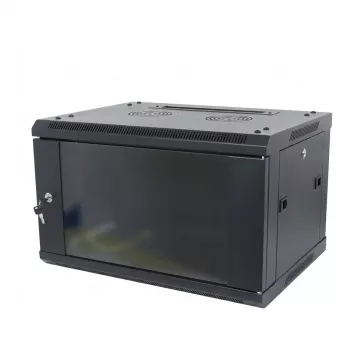ALLNET SMA-Series 19 palcový nástenný rozvádzač 9U 1-dielny 600mm hĺbka čierna Flat Pack