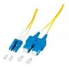 EFB Elektronik O0360.1-1.2 optický patch kábel 1 m LC Duplex na SC Duplex OS2 Singlemode žltý