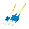 EFB Elektronik O0360.1-1.2 optický patch kábel 1 m LC Duplex na SC Duplex OS2 Singlemode žltý