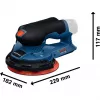 Bosch Professional GEX 12V-150-3 akumulátorová excentrická brúska (12V, 150 mm, Brushless EC motor, v L-BOXX)