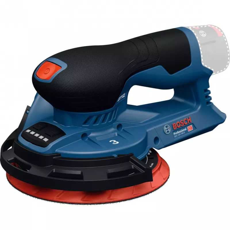 Bosch Professional GEX 12V-150-3 akumulátorová excentrická brúska (12V, 150 mm, Brushless EC motor, v L-BOXX)