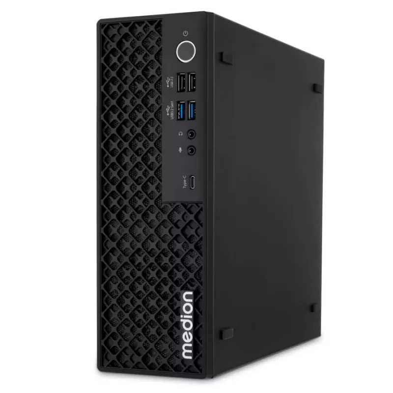 MEDION Picoworx T80 III Mini PC, Intel Core Ultra 7 258V, 32 GB RAM, 1 TB SSD, Windows 11 Pro, čierna