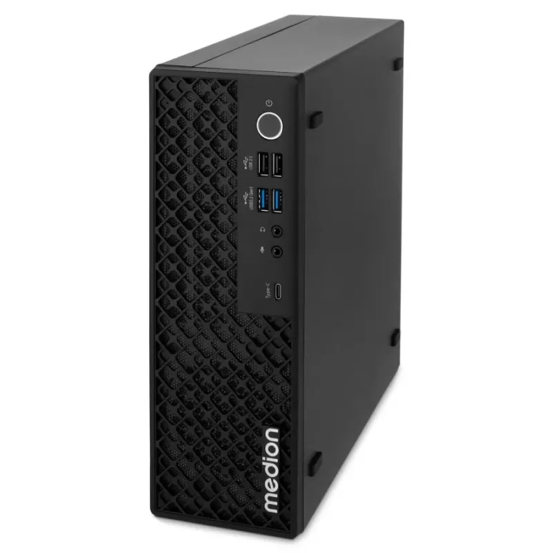 MEDION Picoworx T80 III Mini PC, Intel Core Ultra 7 258V, 32 GB RAM, 1 TB SSD, Windows 11 Pro, čierna