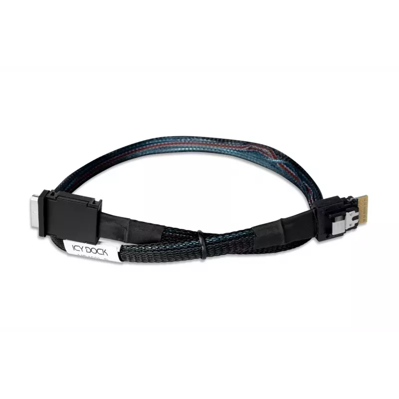 IcyBox IcyDock SlimSAS 4i na OCuLink 4i kábel, PCIe 4.0, 0,5 m