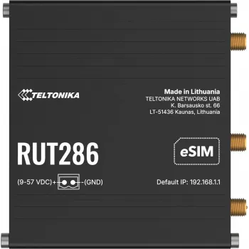 Teltonika RUT286 4G/LTE/3G RS232 RS485 Global POE priemyselný router