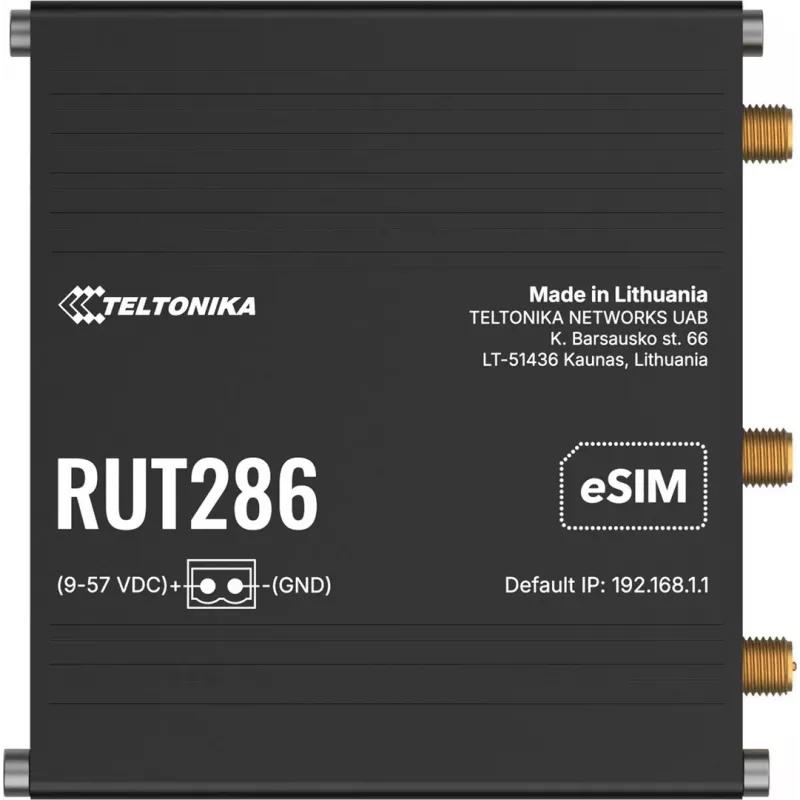 Teltonika RUT286 4G/LTE/3G RS232 RS485 Global POE priemyselný router