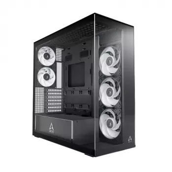 ARCTIC Xtender čierna skriňa Mid-Tower ATX s čírym sklom