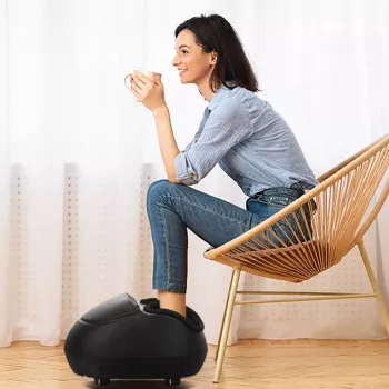 RENPHO Shiatsu masážny prístroj na nohy pri plantárnej fasciitíde, čierny