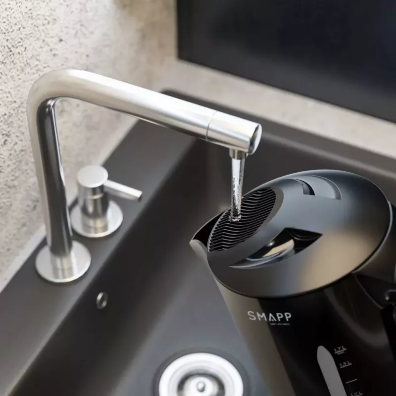 SMAPP 1,7L bezdrôtová kanvica čierna 2200W