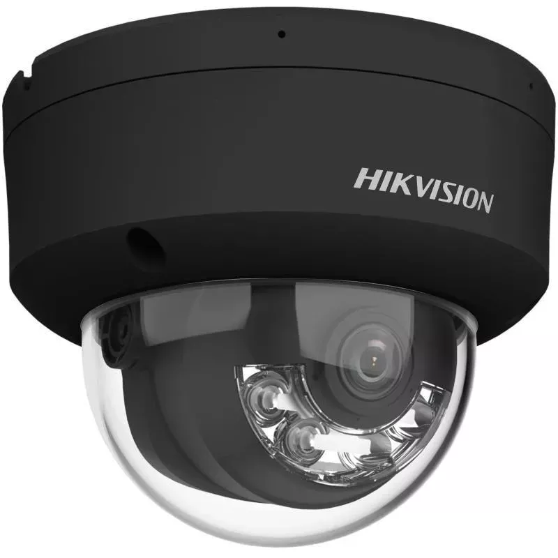 Hikvision DS-2CD2143G2-LIS2U(2,8mm)(BLACK) 4MP AcuSense Dome IP bezpečnostná kamera, 2,8mm pevná šošovka, čierna