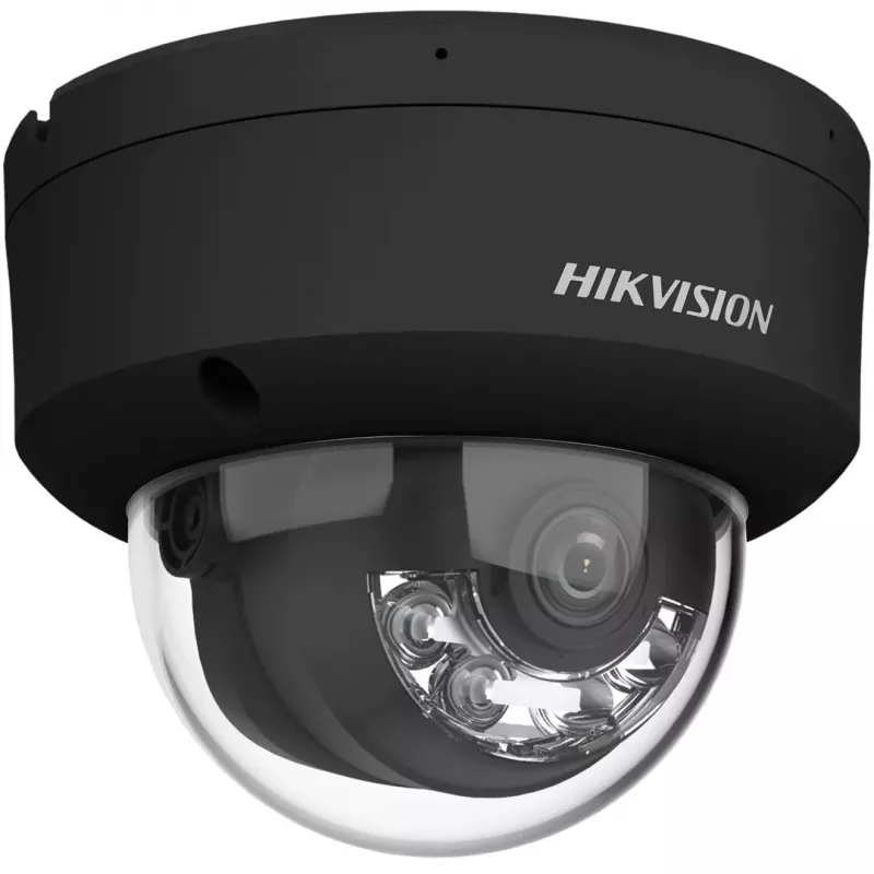 Hikvision DS-2CD2143G2-LIS2U(2,8mm)(BLACK) 4MP AcuSense Dome IP bezpečnostná kamera, 2,8mm pevná šošovka, čierna