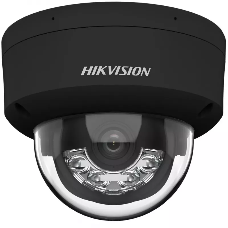 Hikvision DS-2CD2143G2-LIS2U(2,8mm)(BLACK) 4MP AcuSense Dome IP bezpečnostná kamera, 2,8mm pevná šošovka, čierna