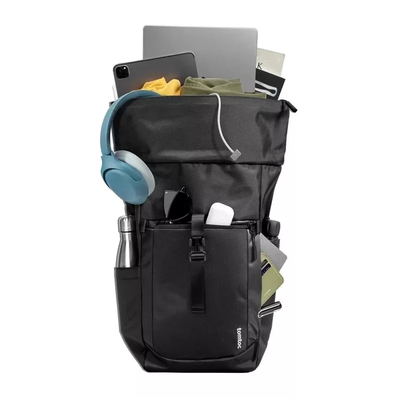 Tomtoc Navigator-T61 batoh na notebook, 25-30 L, 17,3 palca, čierny
