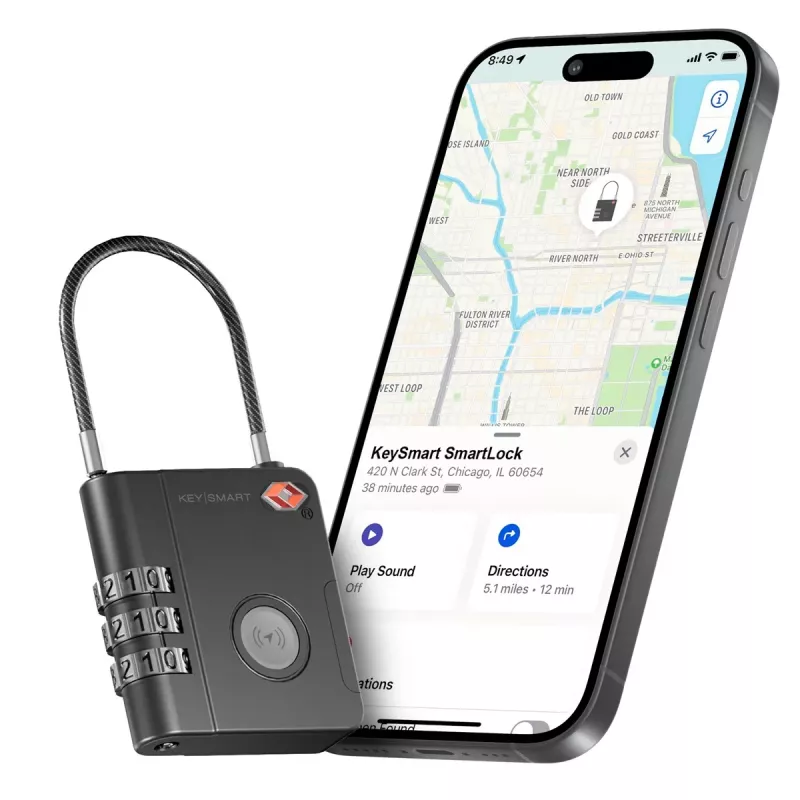 KEYSMART SmartLock TSA Approved Find My zámok čierny