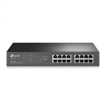 TP-LINK TL-SG1016PE 16-portový gigabitový Easy Smart PoE+ switch (110W, 8 PoE+ portov, montáž do racku)