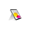 Apple Magic Keyboard Folio s trackpadom - britská angličtina (QWERTY) - biela - pre iPad (10. generácia)