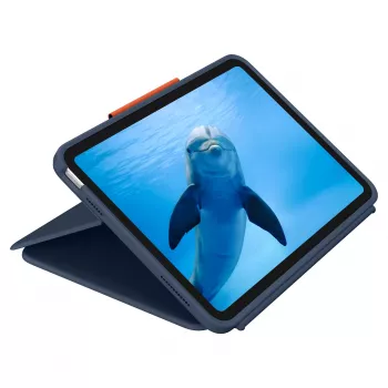 Logitech Rugged Combo 4 Touch kryt s klávesnicou a trackpadom pre Apple iPad 10. generácie - Classic Blue - Pan Nordic QWERTY