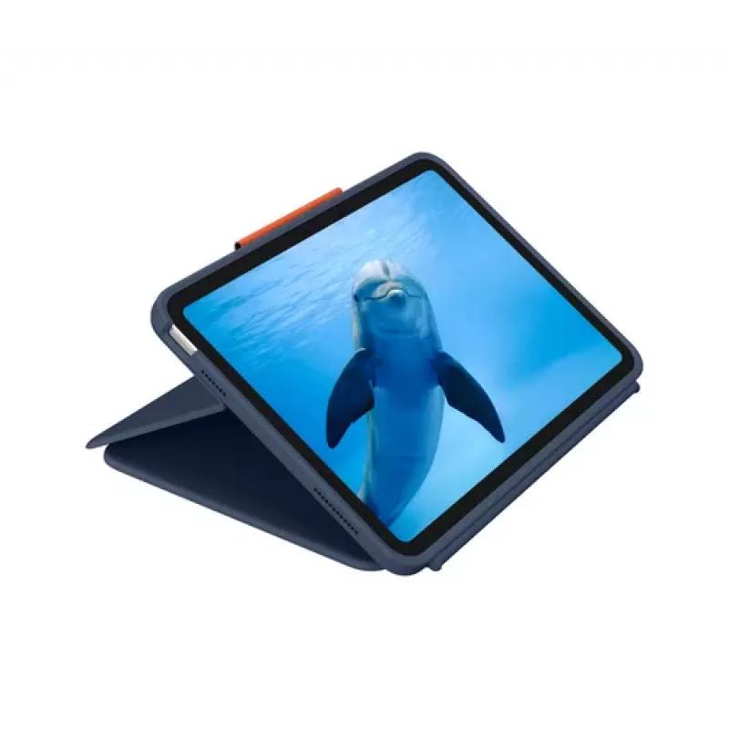 Logitech Rugged Combo 4 Touch kryt s klávesnicou a trackpadom pre Apple iPad 10. generácie - Classic Blue - Pan Nordic QWERTY